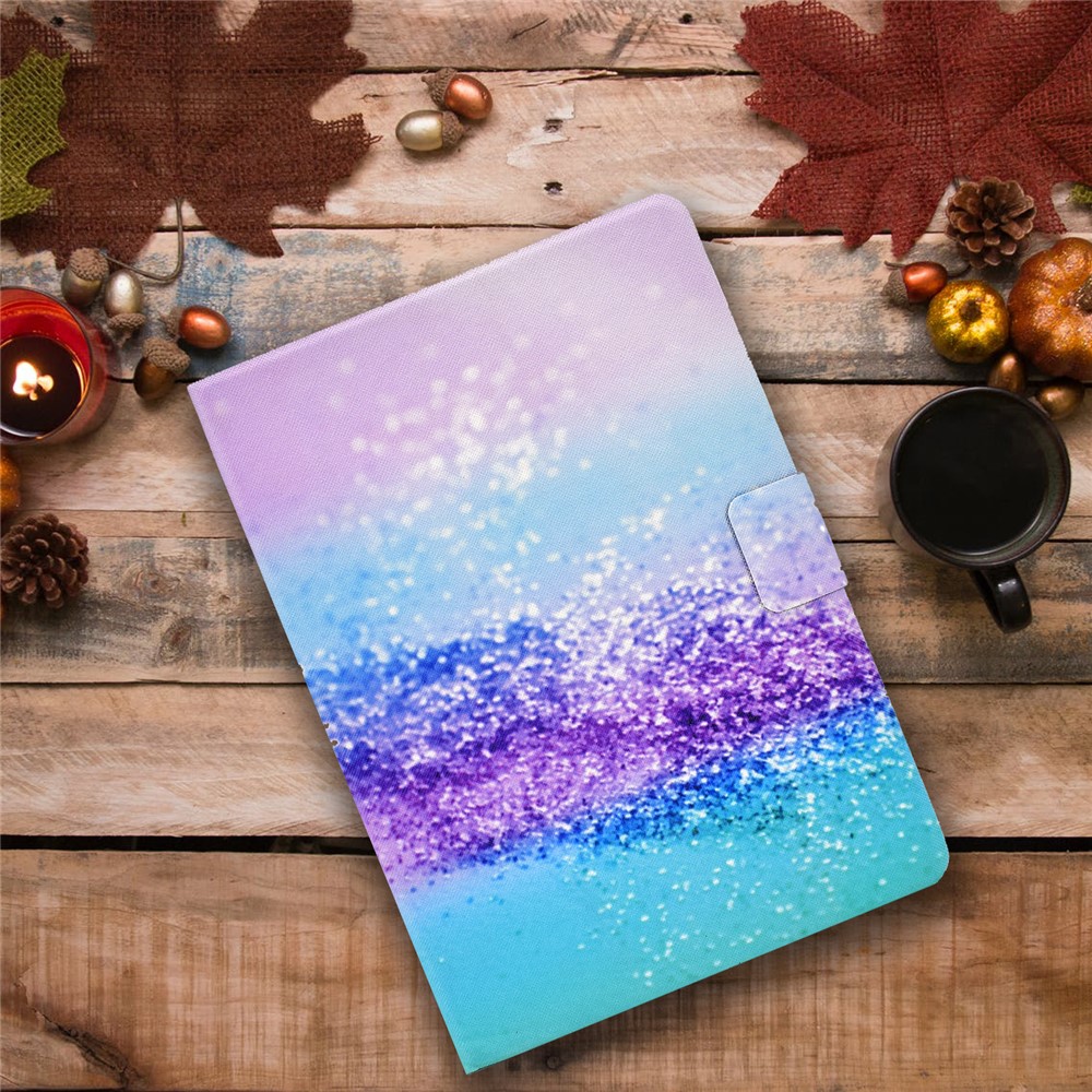 Pattern Printing Leather Stand Tablet Case for iPad Air 4 10.8 inch (2020) - Glittery Powder-7