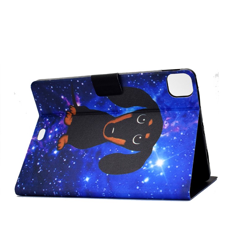 Pattern Printing Leather Stand Tablet Case for iPad Air (2020) - Cute Dog-4