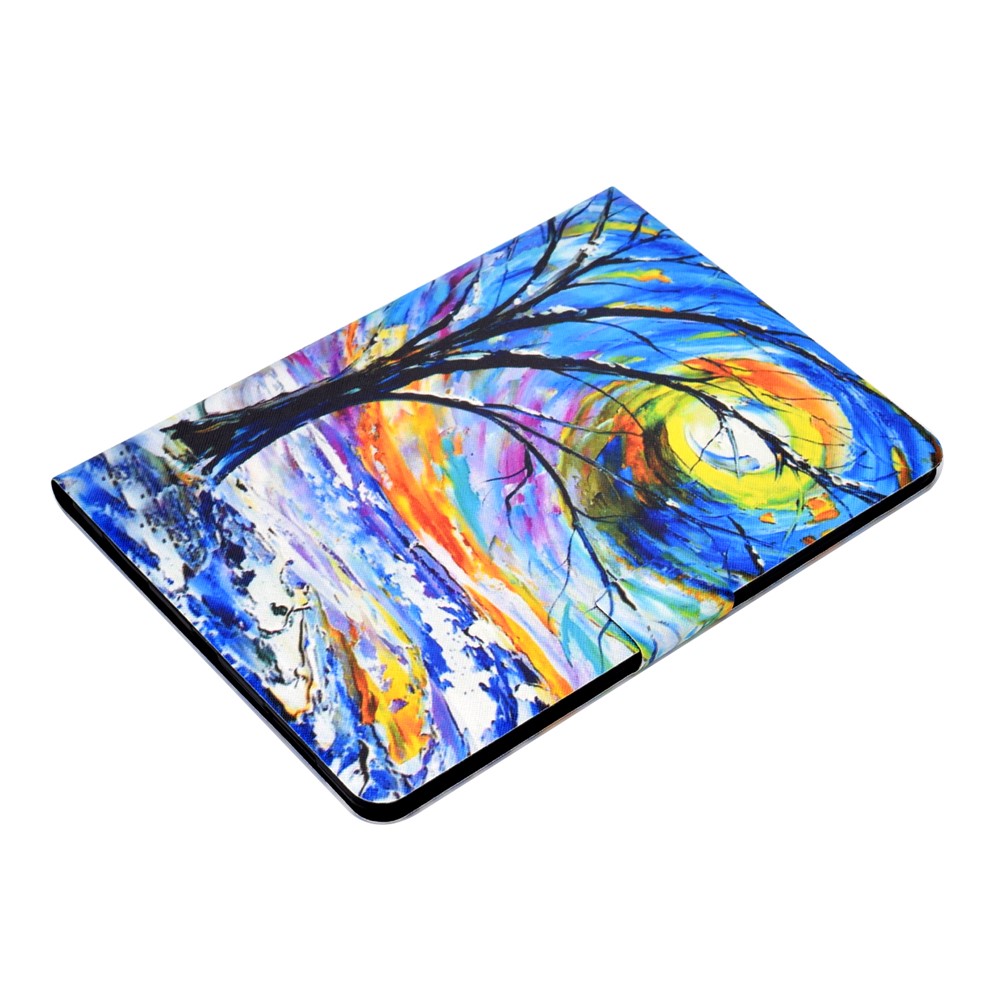 Pattern Printing Leather Stand Tablet Case for iPad Air (2020) - Tree-5
