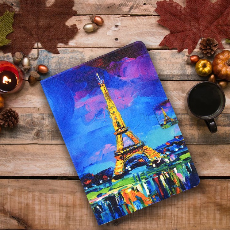 Pattern Printing Leather Stand Tablet Case for iPad Air (2020) - Tower-7