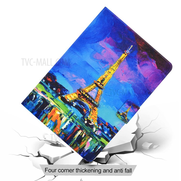 Pattern Printing Leather Stand Tablet Case for iPad Air (2020) - Tower-8