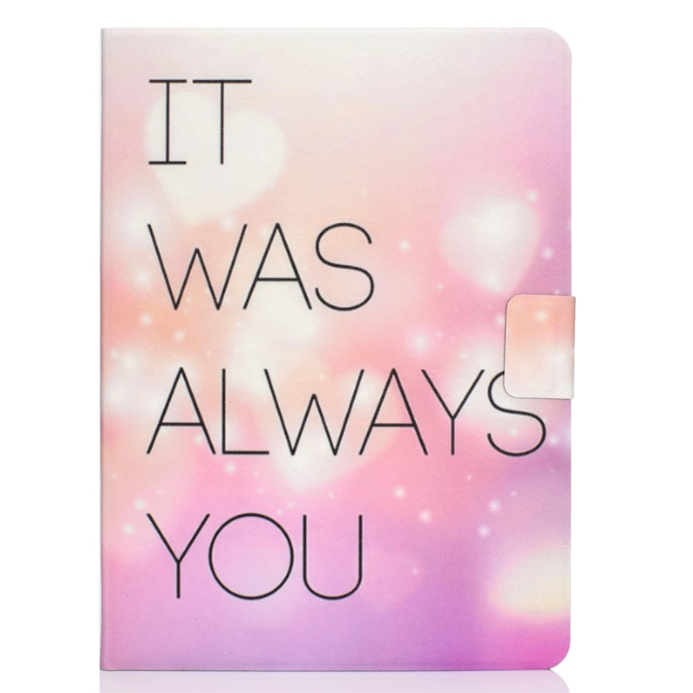 Pattern Printing Leather Stand Tablet Case for iPad Air (2020) - It was Always You-2