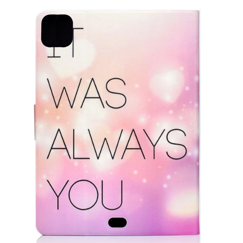 Pattern Printing Leather Stand Tablet Case for iPad Air (2020) - It was Always You-3