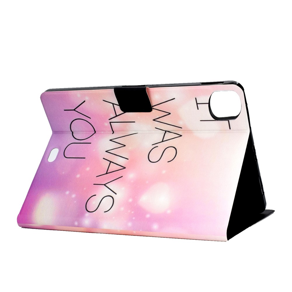 Pattern Printing Leather Stand Tablet Case for iPad Air (2020) - It was Always You-4
