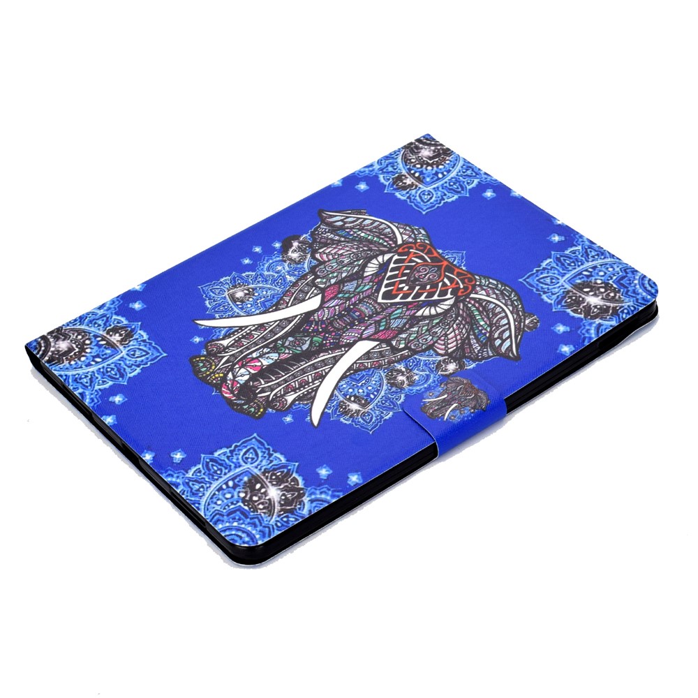 Pattern Printing Leather Stand Tablet Case for iPad Air (2020) - Elephant-5