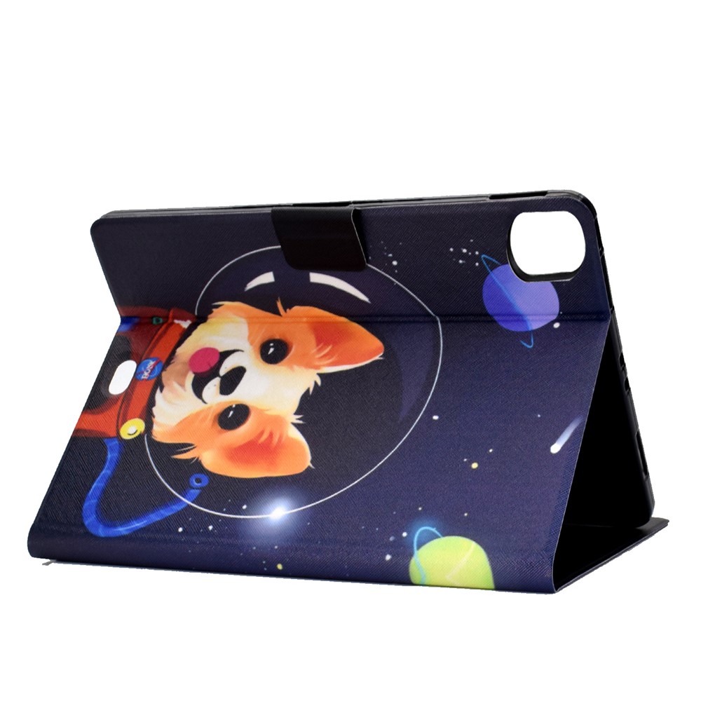 Pattern Printing Leather Stand Tablet Case for iPad Air (2020) - Aerospace Dog-4