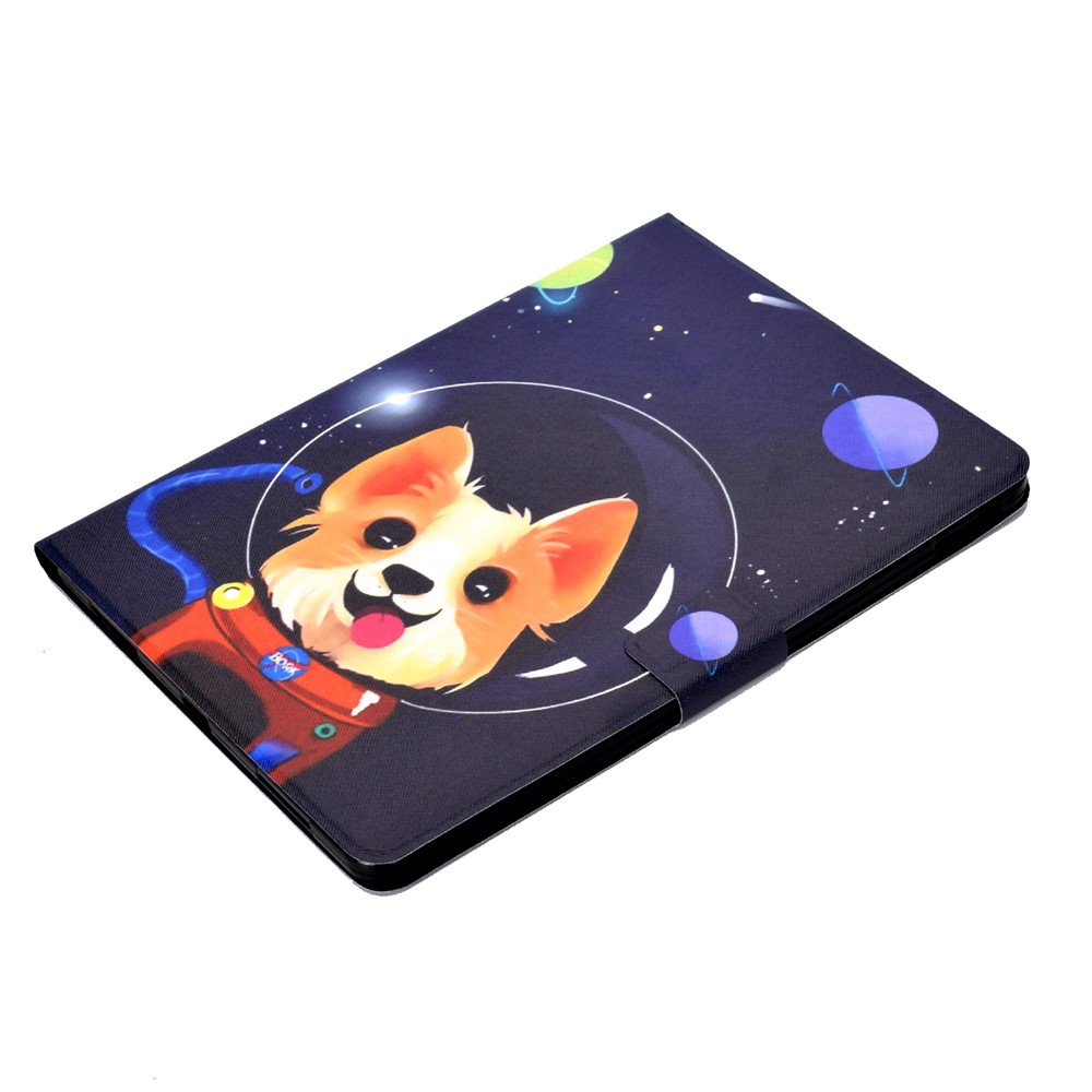 Pattern Printing Leather Stand Tablet Case for iPad Air (2020) - Aerospace Dog-5