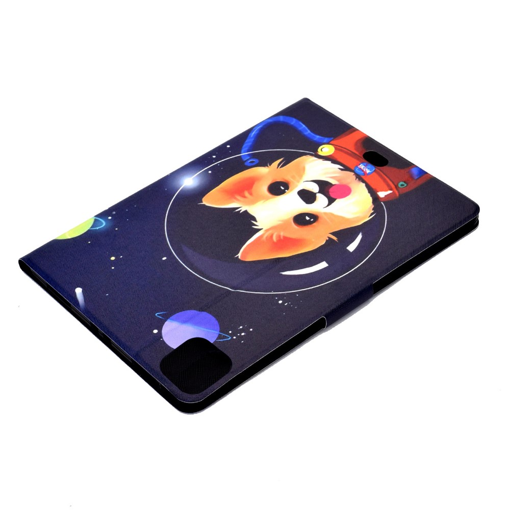 Pattern Printing Leather Stand Tablet Case for iPad Air (2020) - Aerospace Dog-6