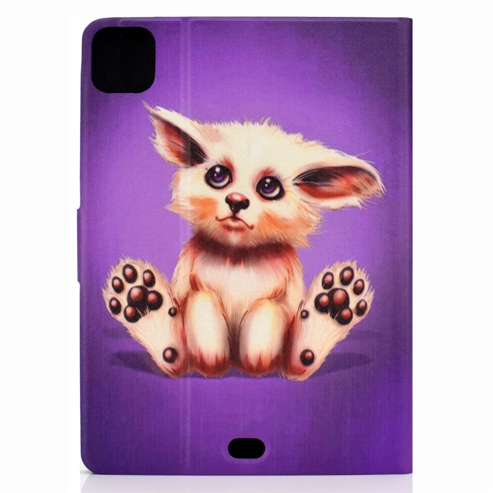 Pattern Printing Leather Stand Tablet Case for iPad Air (2020) - Abyssinian Cat-3