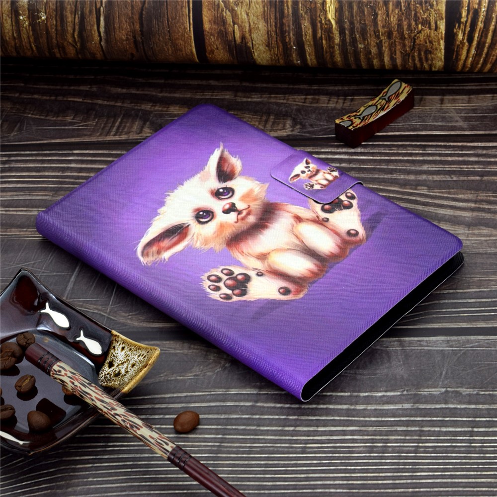 Pattern Printing Leather Stand Tablet Case for iPad Air (2020) - Abyssinian Cat-7