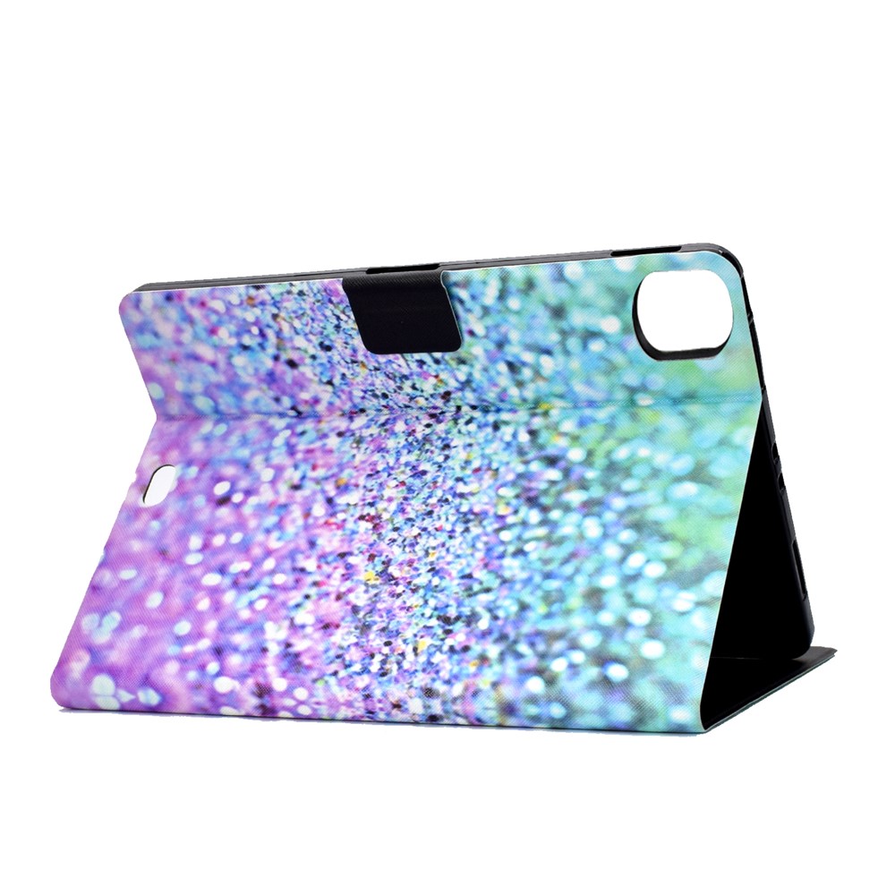 Pattern Printing Leather Stand Tablet Case for iPad Air (2020) - Glittery Element-4