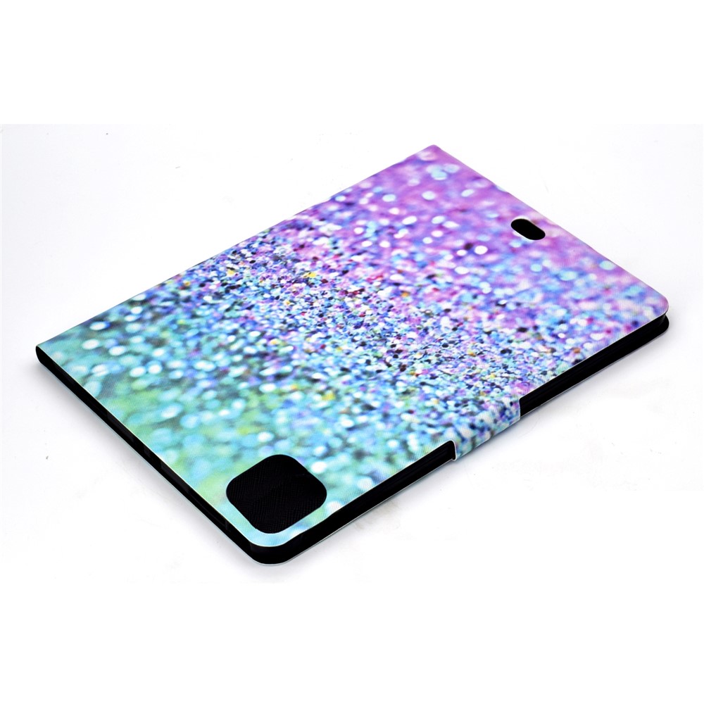 Pattern Printing Leather Stand Tablet Case for iPad Air (2020) - Glittery Element-6