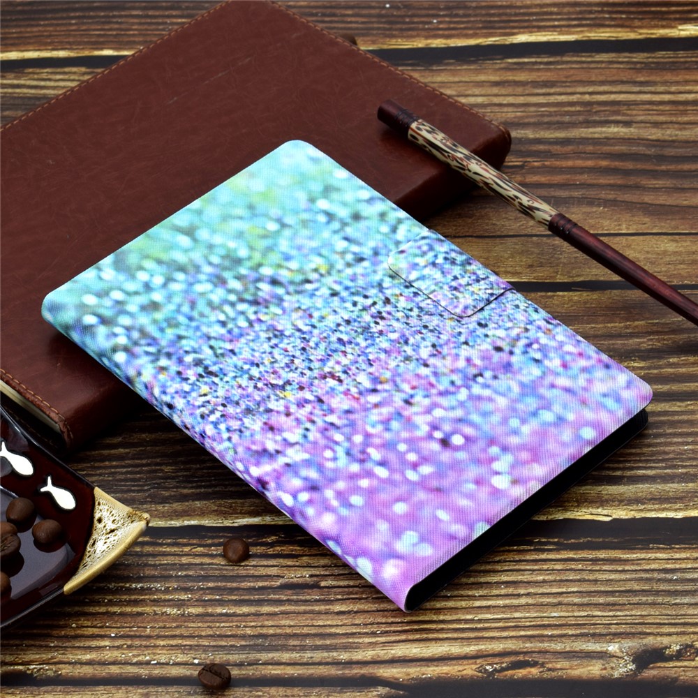 Pattern Printing Leather Stand Tablet Case for iPad Air (2020) - Glittery Element-7