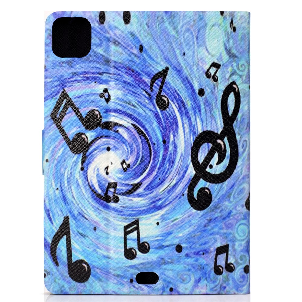 Pattern Printing Leather Stand Tablet Case for iPad Air (2020) - Music Symbol-3