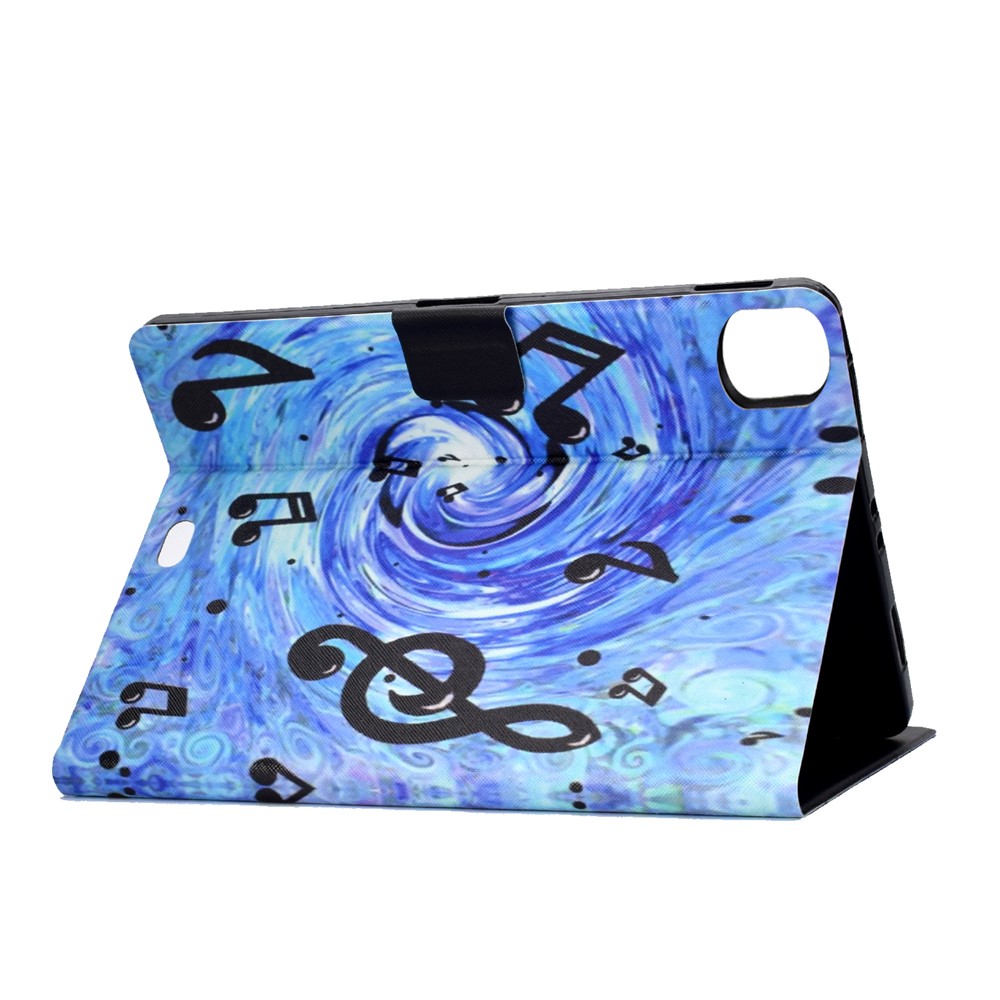 Pattern Printing Leather Stand Tablet Case for iPad Air (2020) - Music Symbol-4