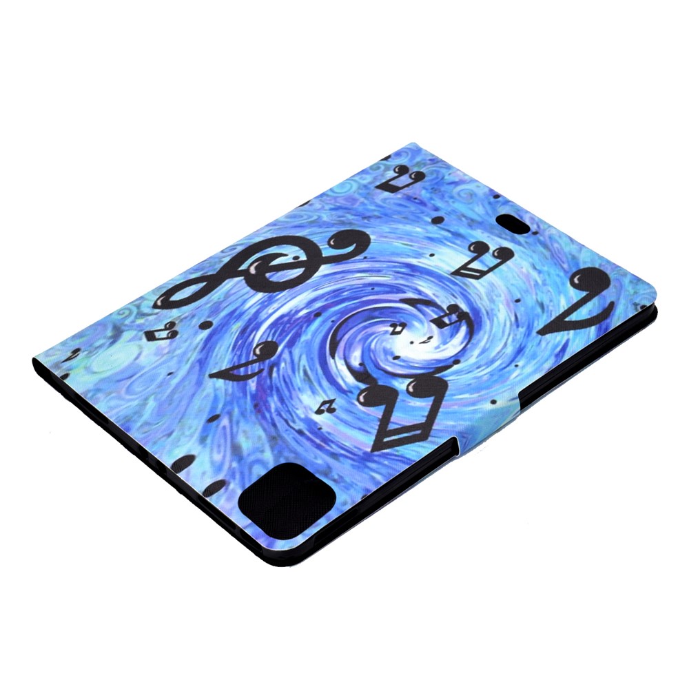 Pattern Printing Leather Stand Tablet Case for iPad Air (2020) - Music Symbol-6