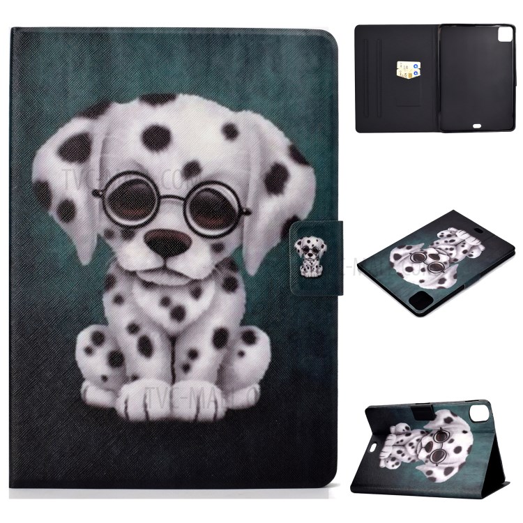 Pattern Printing Leather Stand Tablet Case for iPad Air (2020) - Dog-1