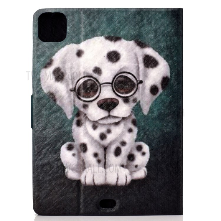 Pattern Printing Leather Stand Tablet Case for iPad Air (2020) - Dog-3