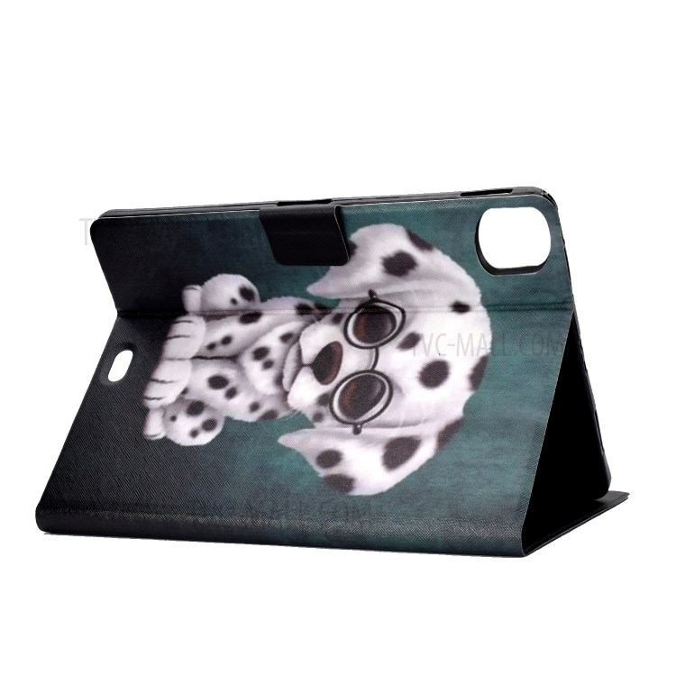 Pattern Printing Leather Stand Tablet Case for iPad Air (2020) - Dog-4