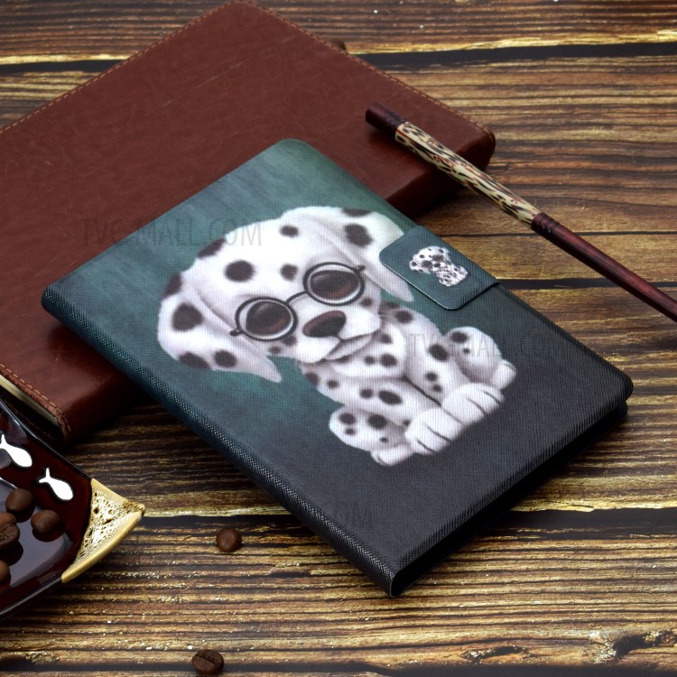 Pattern Printing Leather Stand Tablet Case for iPad Air (2020) - Dog-7
