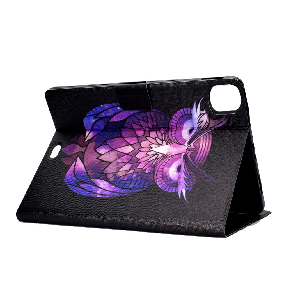 Pattern Printing Leather Stand Tablet Case for iPad Air (2020) - Owl-4