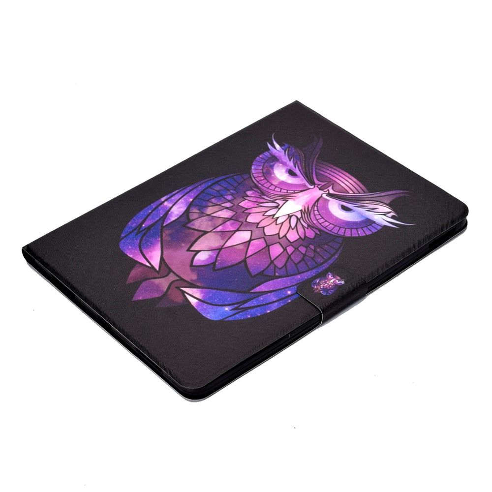 Pattern Printing Leather Stand Tablet Case for iPad Air (2020) - Owl-5