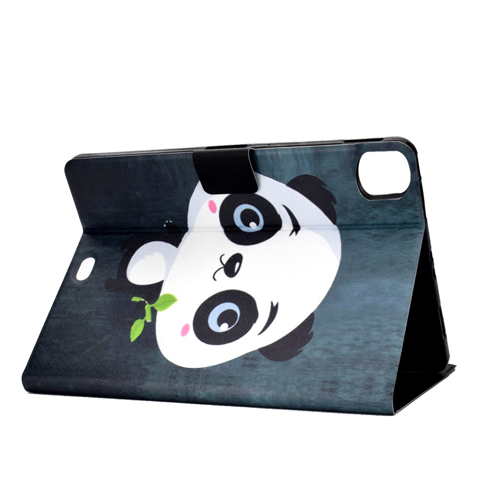 Pattern Printing Leather Stand Tablet Case for iPad Air (2020) - Panda-4