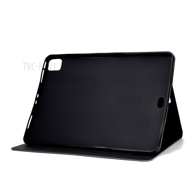 Pattern Printing Leather Stand Tablet Case for iPad Air (2020) - Elephant with Headphones-9