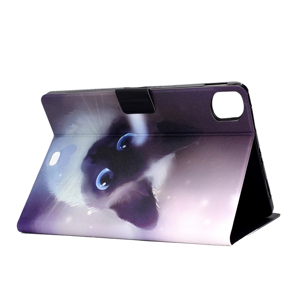 Pattern Printing Leather Stand Tablet Case for iPad Air (2020) - Cat-4