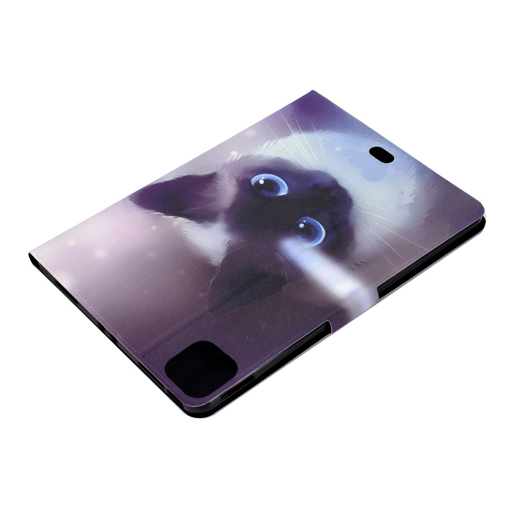 Pattern Printing Leather Stand Tablet Case for iPad Air (2020) - Cat-6