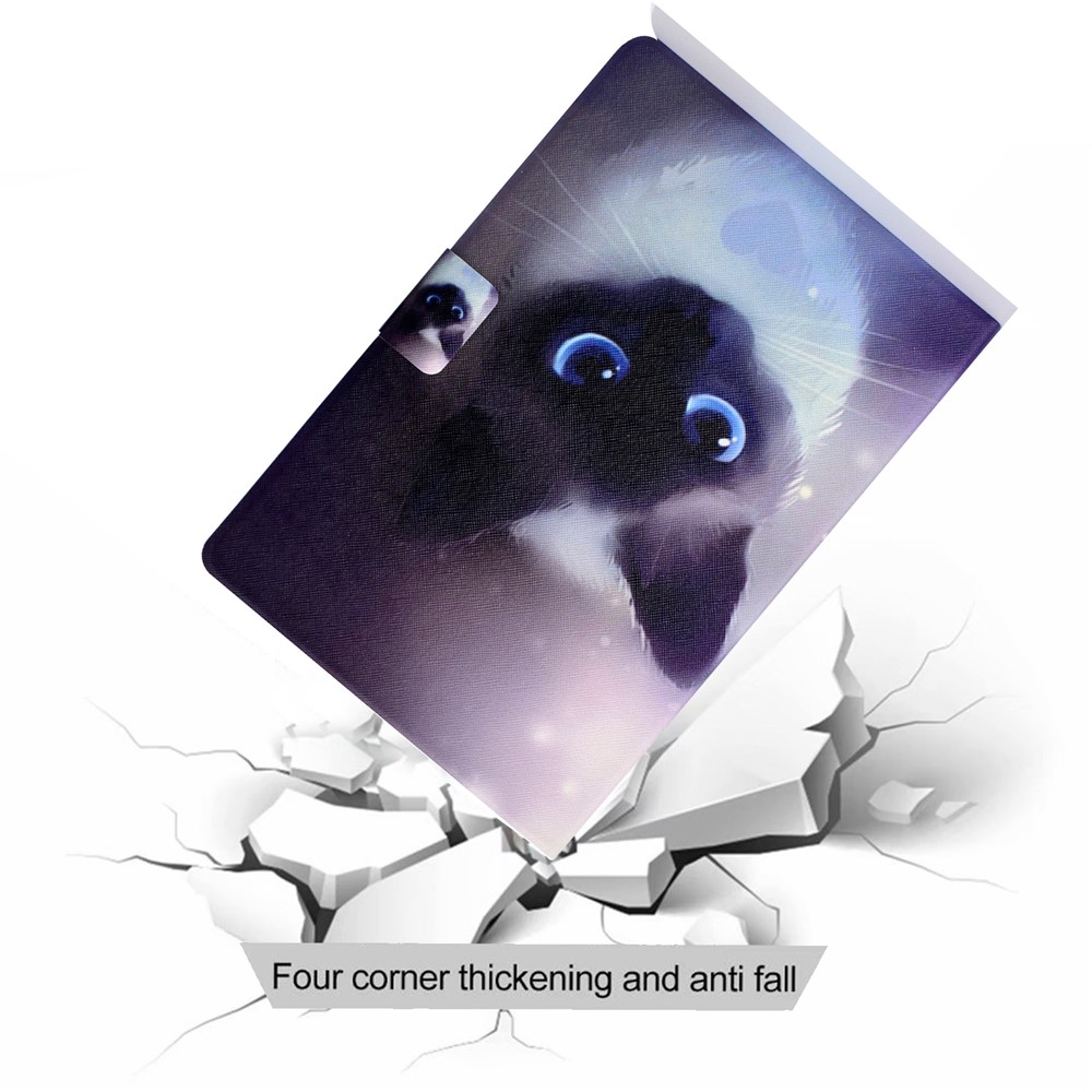 Pattern Printing Leather Stand Tablet Case for iPad Air (2020) - Cat-8