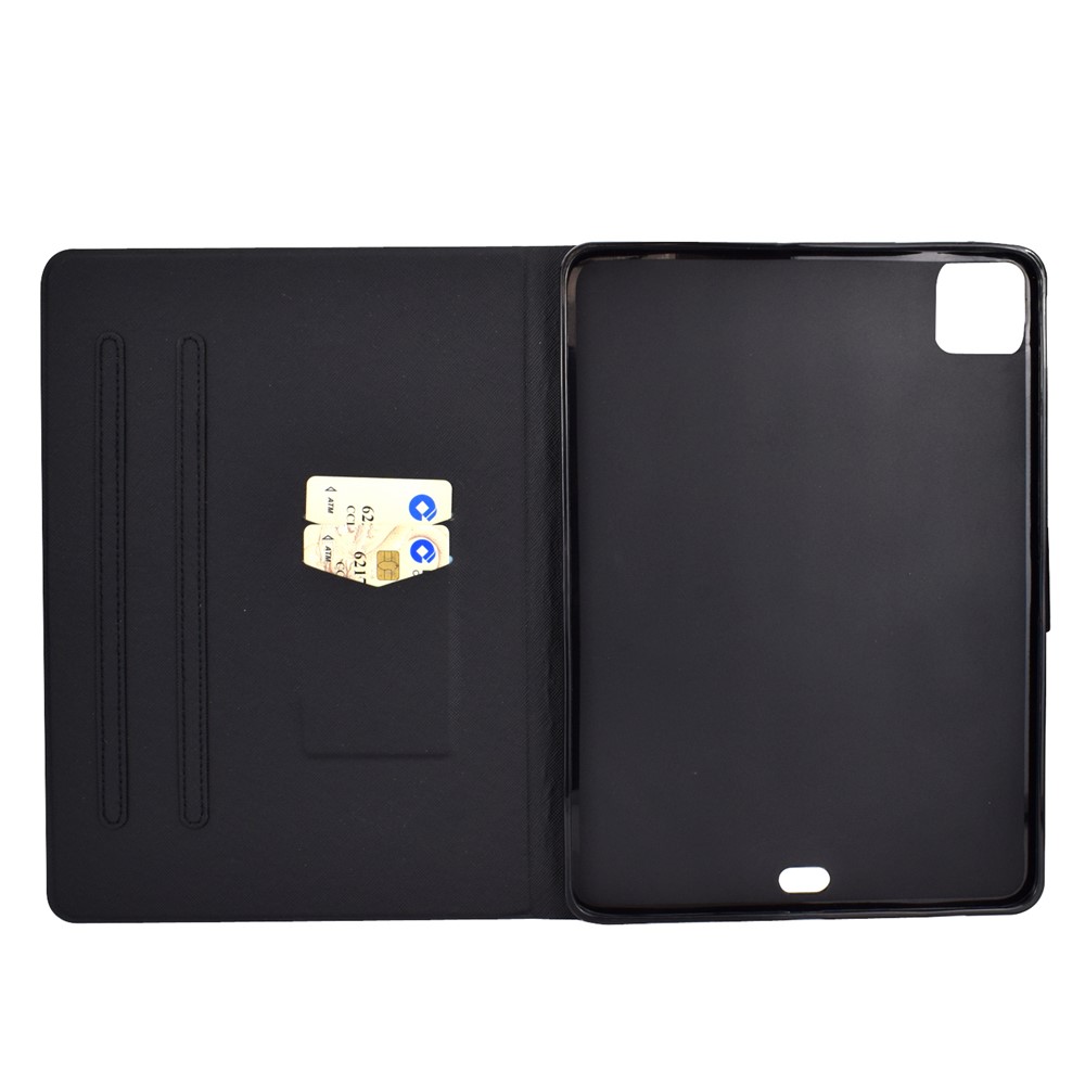 Pattern Printing Leather Stand Tablet Case for iPad Air (2020) - Couple Owls-10