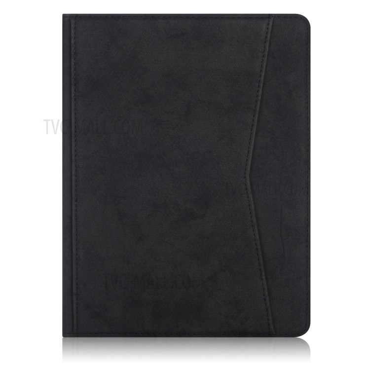 Stand PU Leather Tablet Unique Cover with Pocket for iPad 10.8-inch (2020)/iPad Air 4 10.8 inch (2020) - Black-2