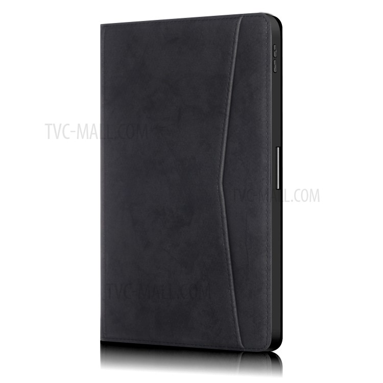 Stand PU Leather Tablet Unique Cover with Pocket for iPad 10.8-inch (2020)/iPad Air 4 10.8 inch (2020) - Black-4