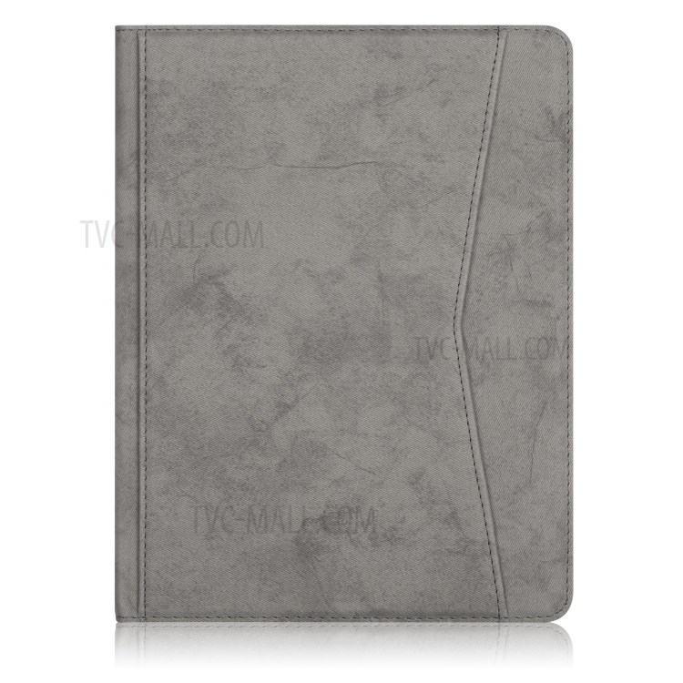 Stand PU Leather Tablet Unique Cover with Pocket for iPad Air (2020) - Grey-2