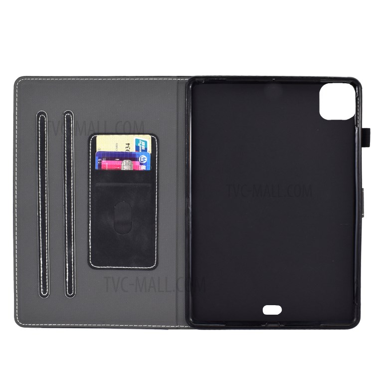 Imprint Elephant Leather Stylish Tablet Protection Case for iPad Air 4 10.8 inch (2020) - Black-4