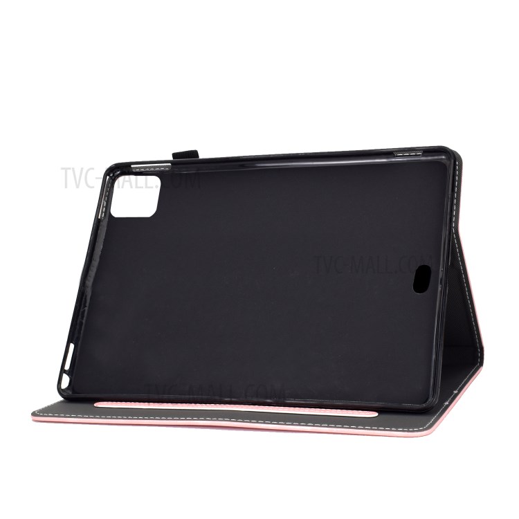 Imprint Elephant Leather Stylish Tablet Protection Case for iPad Air (2020) - Pink-5