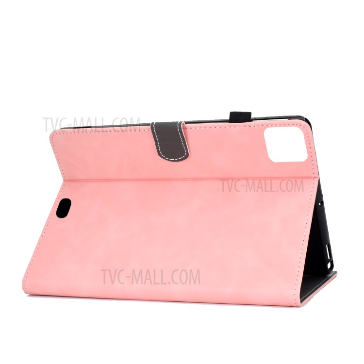 Imprint Elephant Leather Stylish Tablet Protection Case for iPad Air (2020) - Pink-6