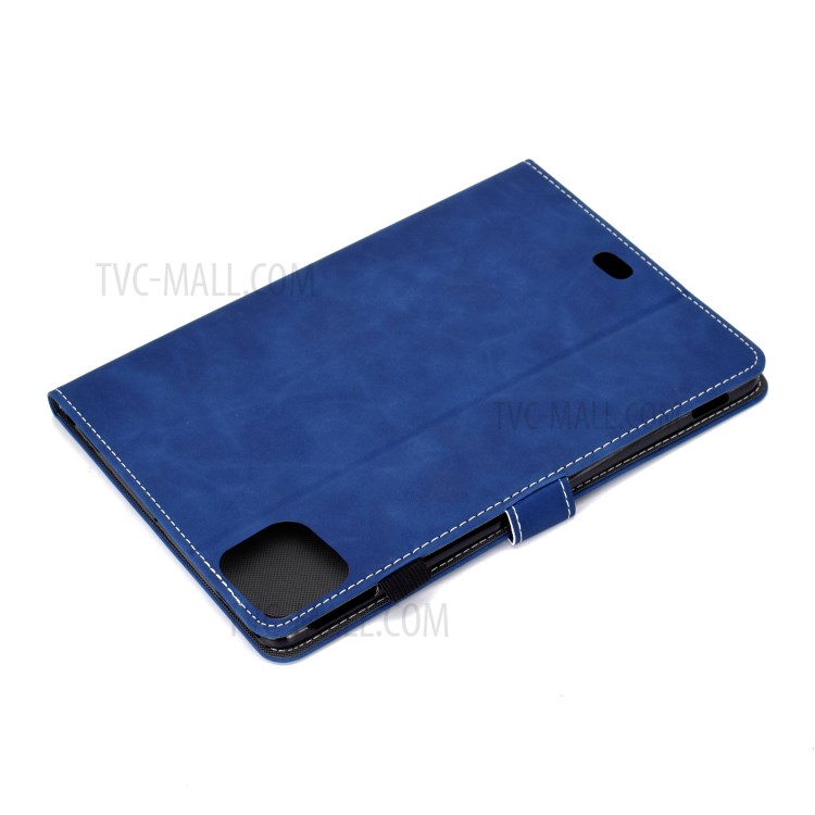 Imprint Elephant Leather Stylish Tablet Protection Case for iPad Air (2020) - Blue-8