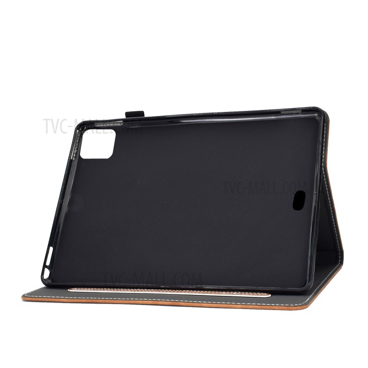 Imprint Elephant Leather Stylish Tablet Protection Case for iPad Air (2020) - Brown-5