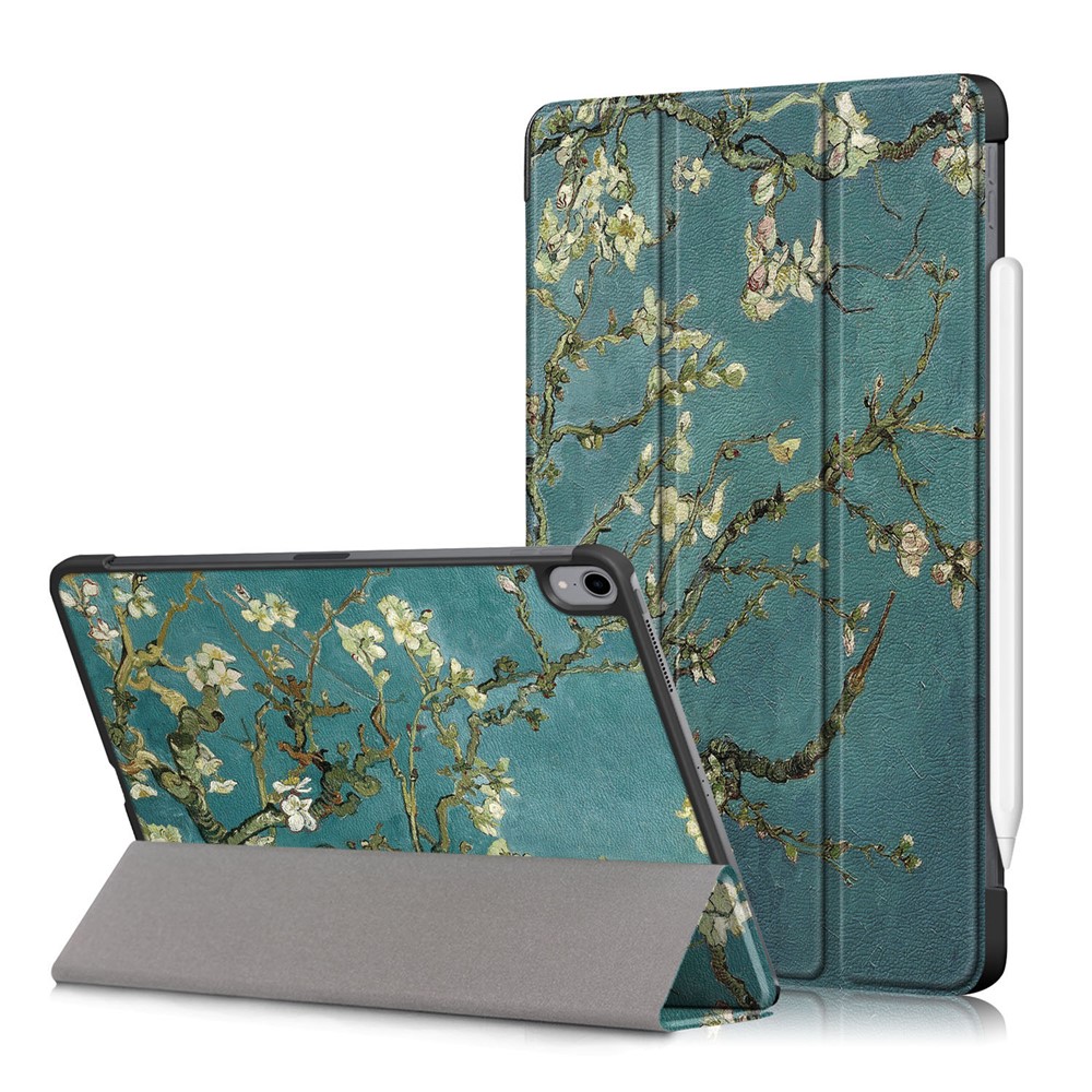 Impression Cutanée Tri-pli Stand Stand Auto Wake / Sleep Tablet Shell Pour IPad Air (2020) - Wintersweet-1