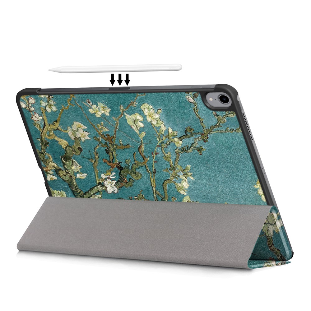 Impression Cutanée Tri-pli Stand Stand Auto Wake / Sleep Tablet Shell Pour IPad Air (2020) - Wintersweet-10