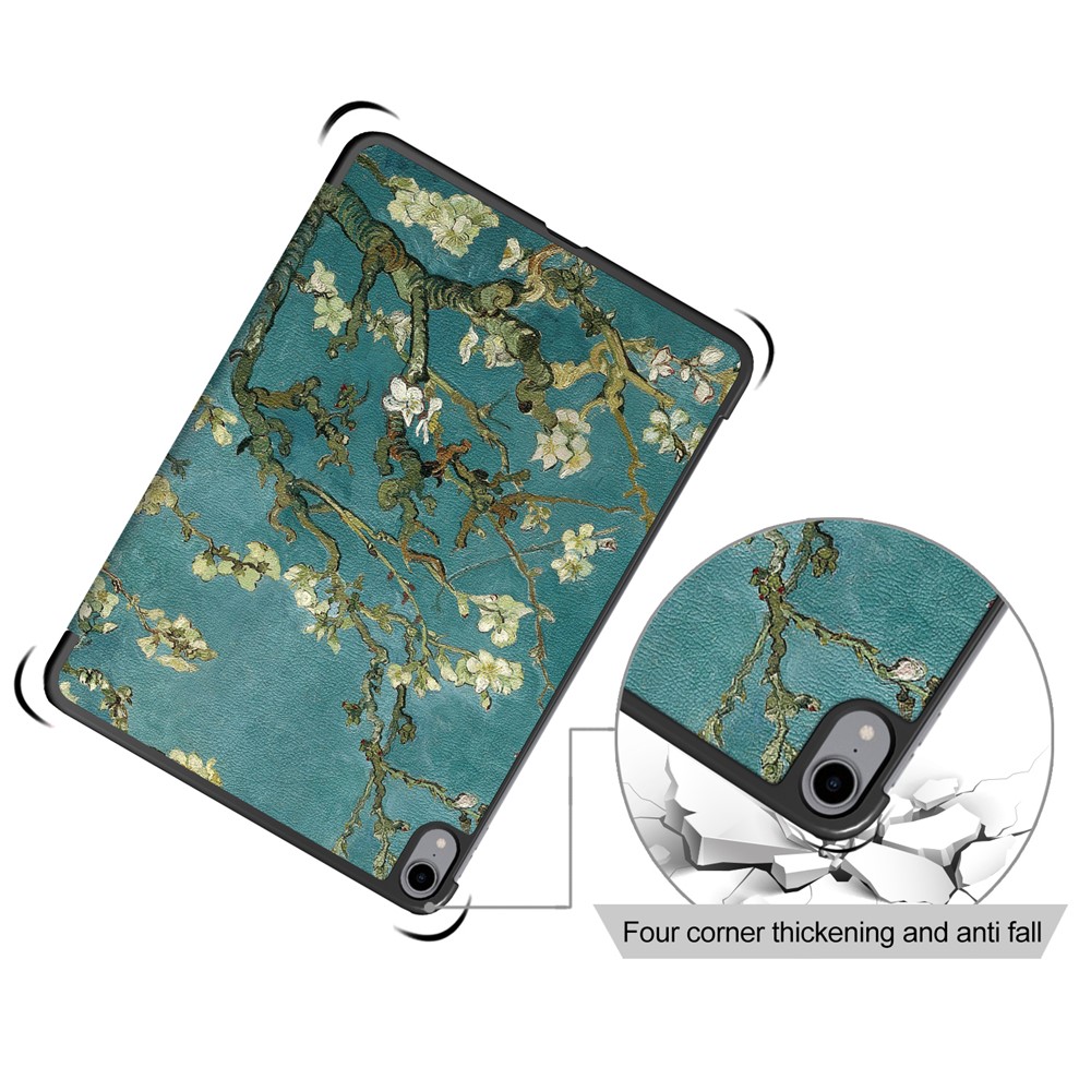 Impression Cutanée Tri-pli Stand Stand Auto Wake / Sleep Tablet Shell Pour IPad Air (2020) - Wintersweet-9
