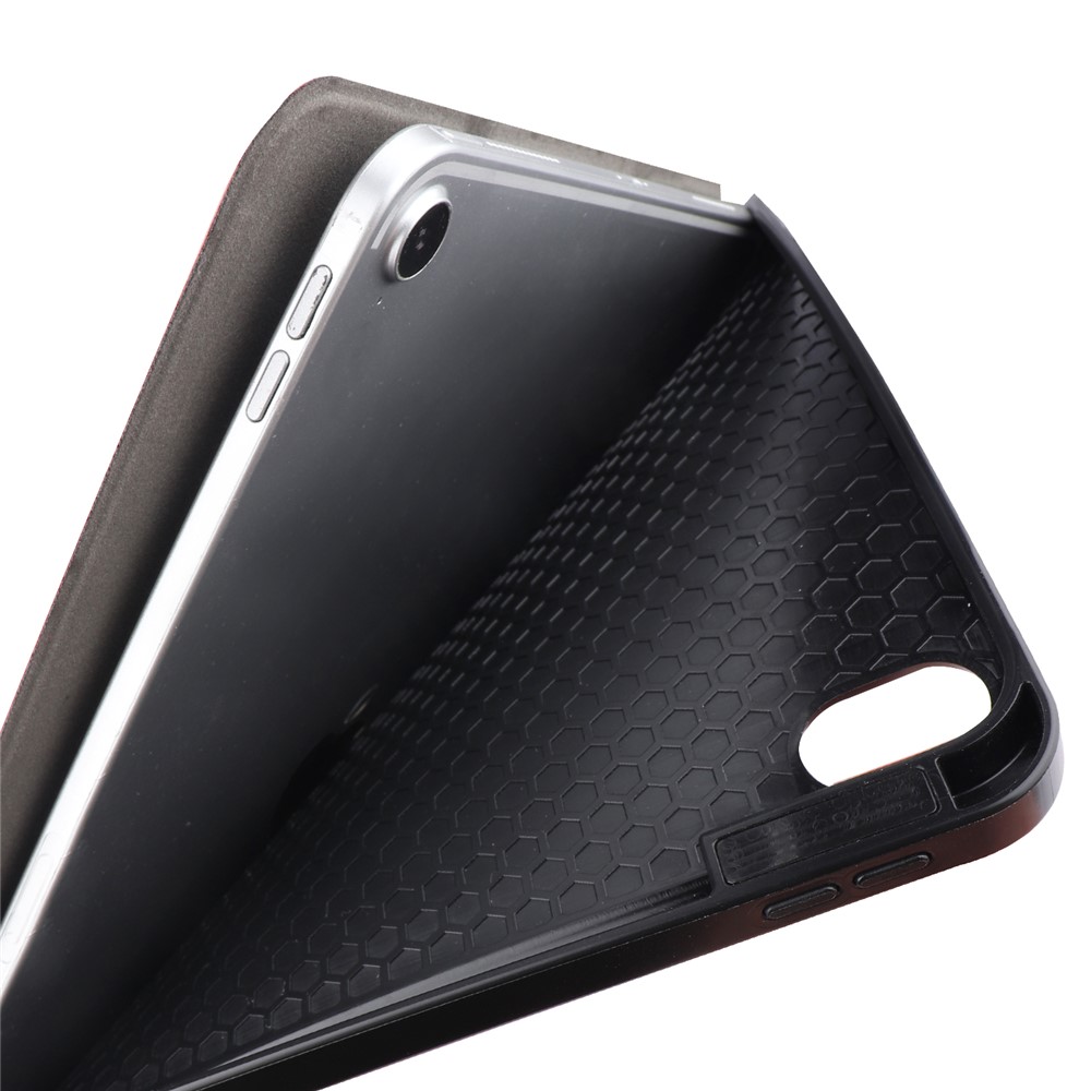 PU Pelle Litch Ripiegabile Copertura Del Basamento Tavoletta Con Fessura Penna Per Aria Ipad (2020) - Verde Nerastro-9