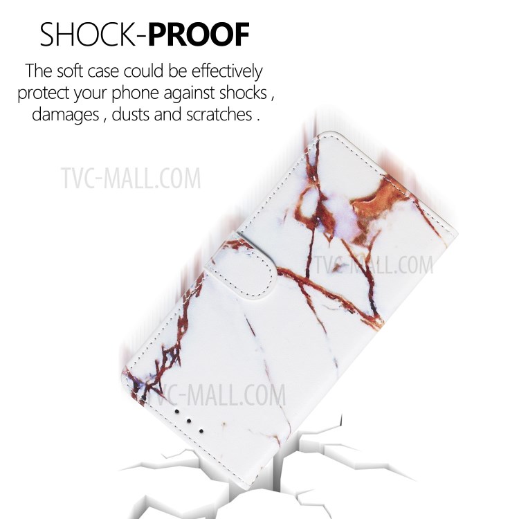 New Pattern Printing Leather Wallet Stand Phone Cover for iPhone 12 mini - Stone Grain-10