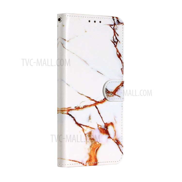 New Pattern Printing Leather Wallet Stand Phone Cover for iPhone 12 mini - Stone Grain-3