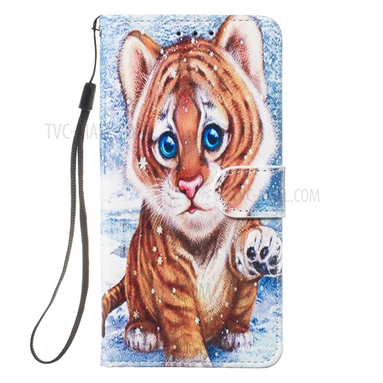 New Pattern Printing Leather Protector Wallet Stand Phone Case for iPhone 12 Pro Max 6.7 inch - Little Tiger-5