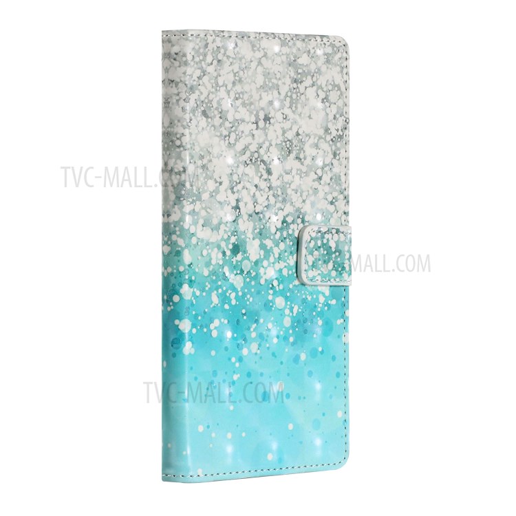 Light Spot Decor Patterned Phone Cover Leather Wallet Case for iPhone 12 mini - Dot-3