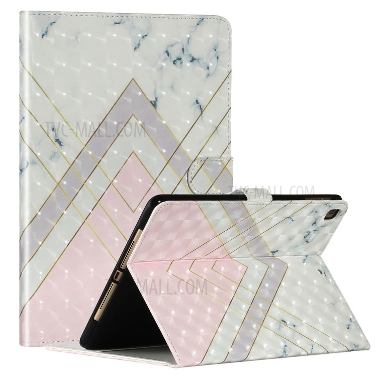 Light Spot Decor Pattern Printing Smart Leather Stand Protective Case for iPad 10.2 (2019) - Geometric Patterns-1
