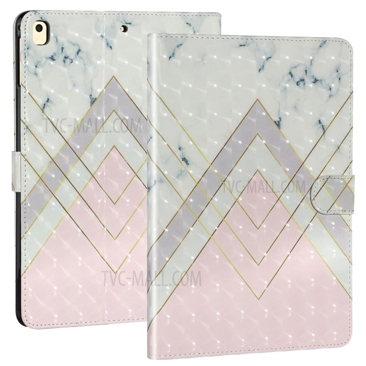 Light Spot Decor Pattern Printing Smart Leather Stand Protective Case for iPad 10.2 (2019) - Geometric Patterns-2